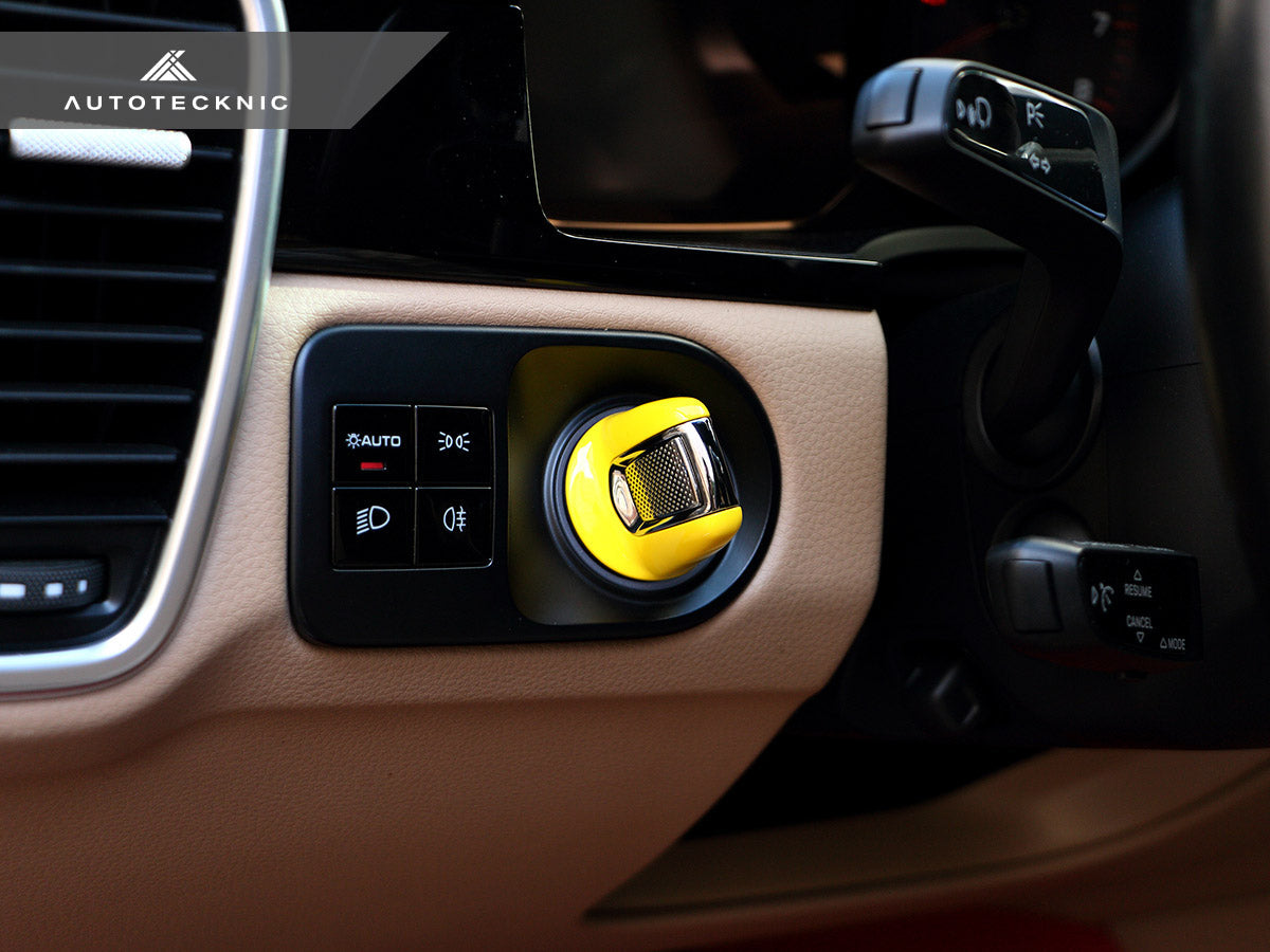 AutoTecknic Painted Ignition Switch - Porsche Panamera 2017-2024 | Cayenne 2019-2023 - Graveyard Performance