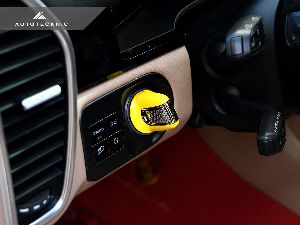 AutoTecknic Painted Ignition Switch - Porsche Panamera 2017-2024 | Cayenne 2019-2023 - Graveyard Performance