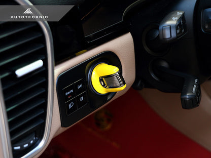 AutoTecknic Painted Ignition Switch - Porsche Panamera 2017-2024 | Cayenne 2019-2023 - Graveyard Performance