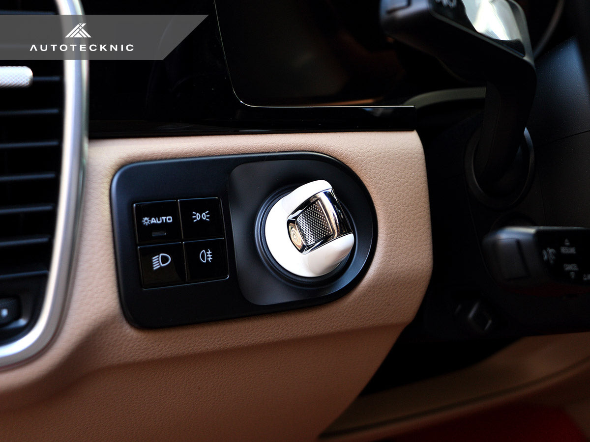 AutoTecknic Painted Ignition Switch - Porsche Panamera 2017-2024 | Cayenne 2019-2023 - Graveyard Performance