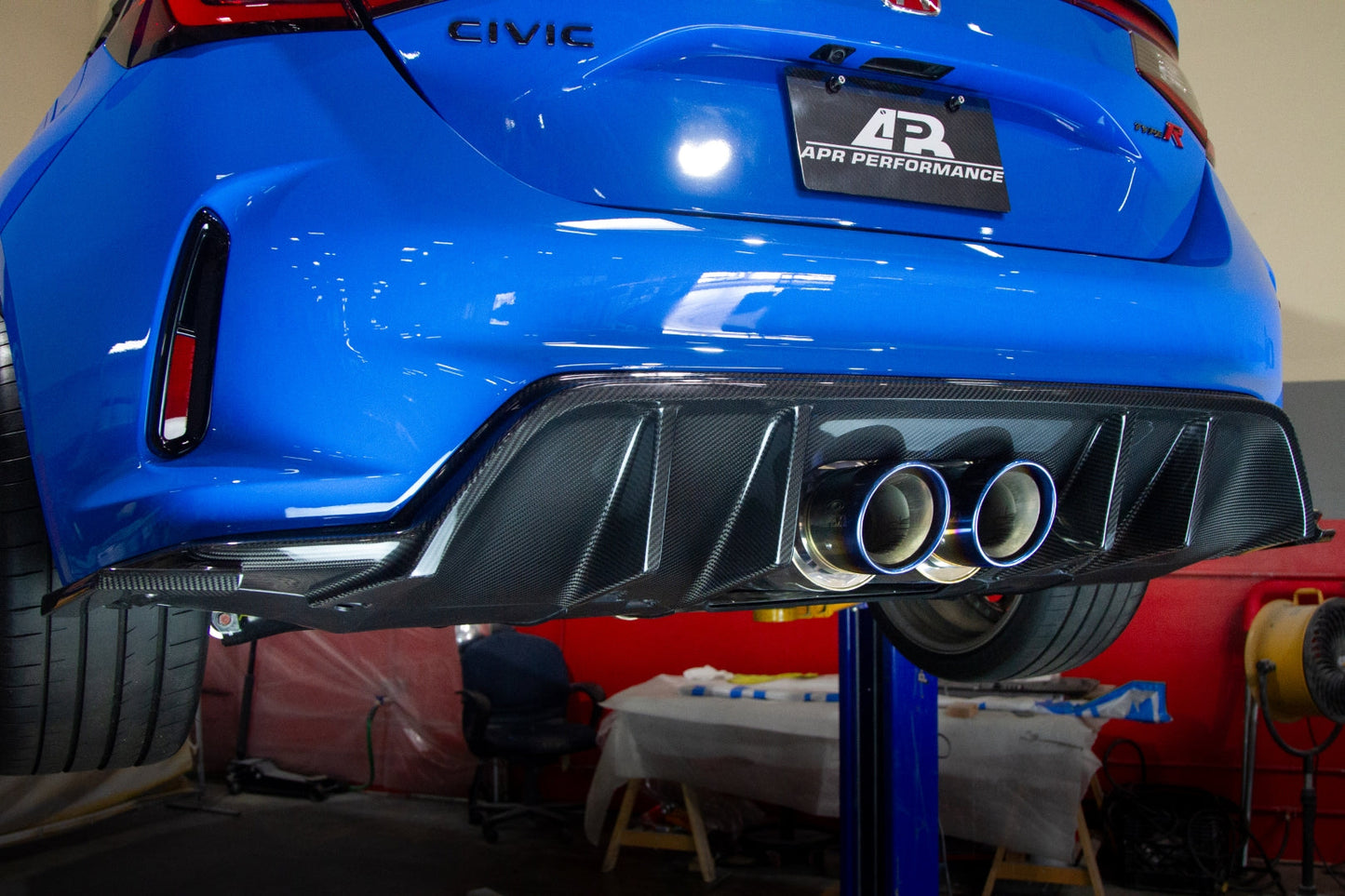 APR Performance Honda FL5 Civic Type R Carbon Fiber Rear Diffuser 2023 - Current