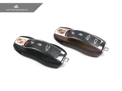 AutoTecknic Leather Key Remote Trim - Porsche - Graveyard Performance