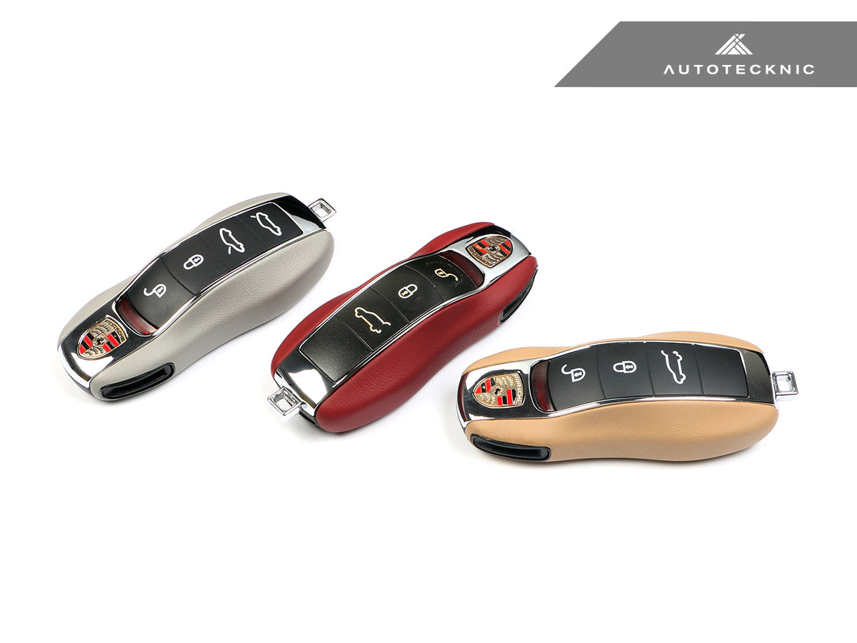 AutoTecknic Leather Key Remote Trim - Porsche - Graveyard Performance