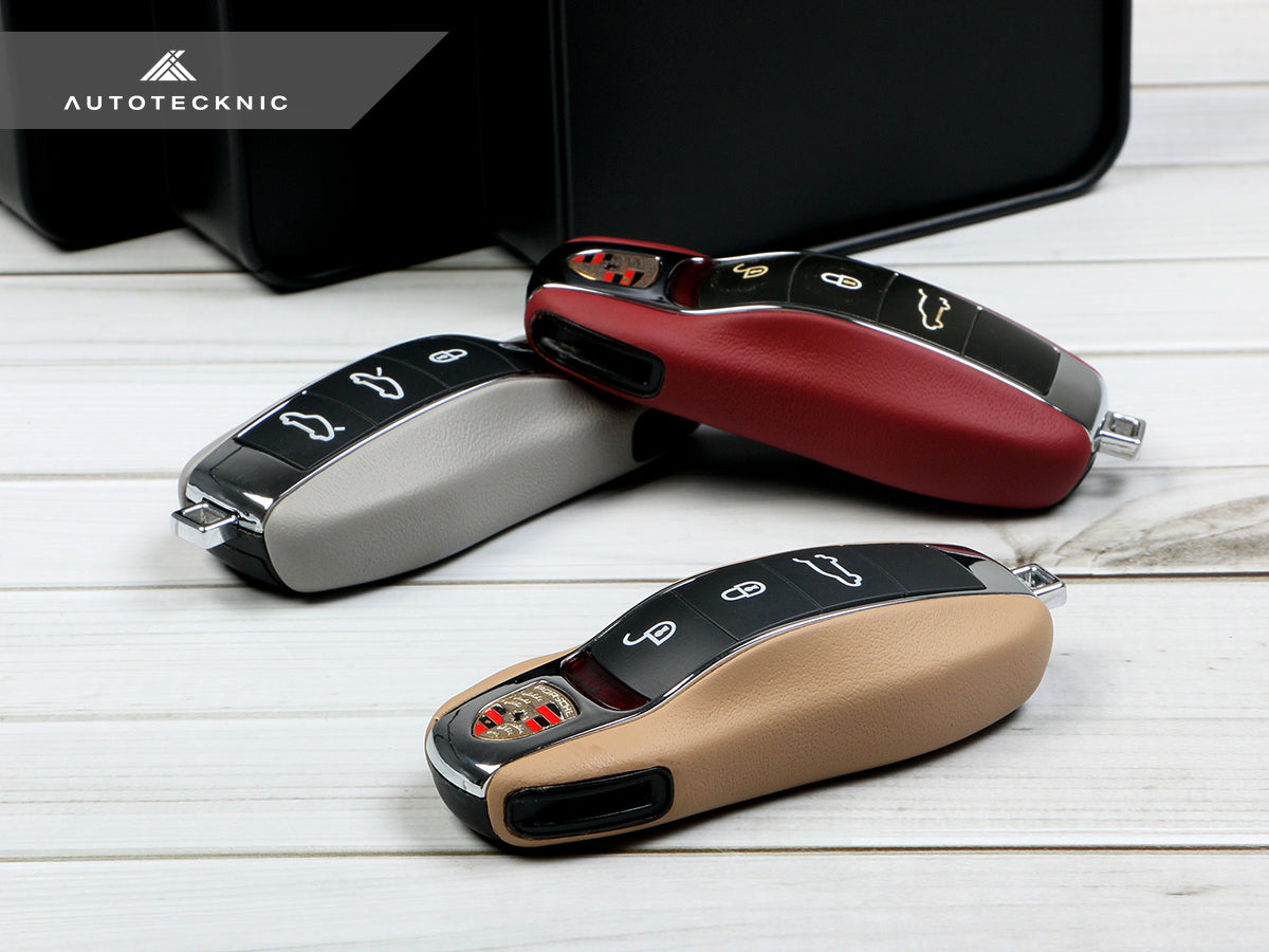AutoTecknic Leather Key Remote Trim - Porsche - Graveyard Performance