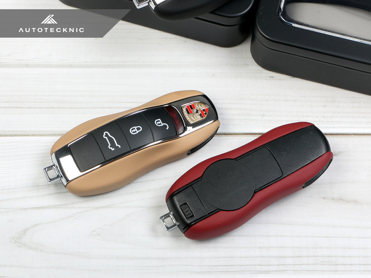 AutoTecknic Leather Key Remote Trim - Porsche - Graveyard Performance