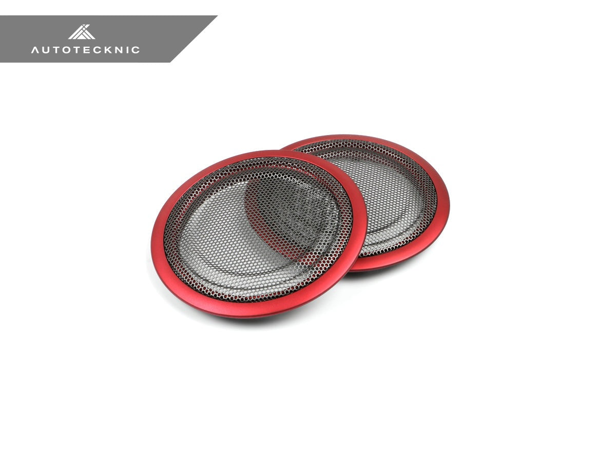 AutoTecknic Door Panel Speaker Mesh Cover Set - BMW F-Chassis - Graveyard Performance