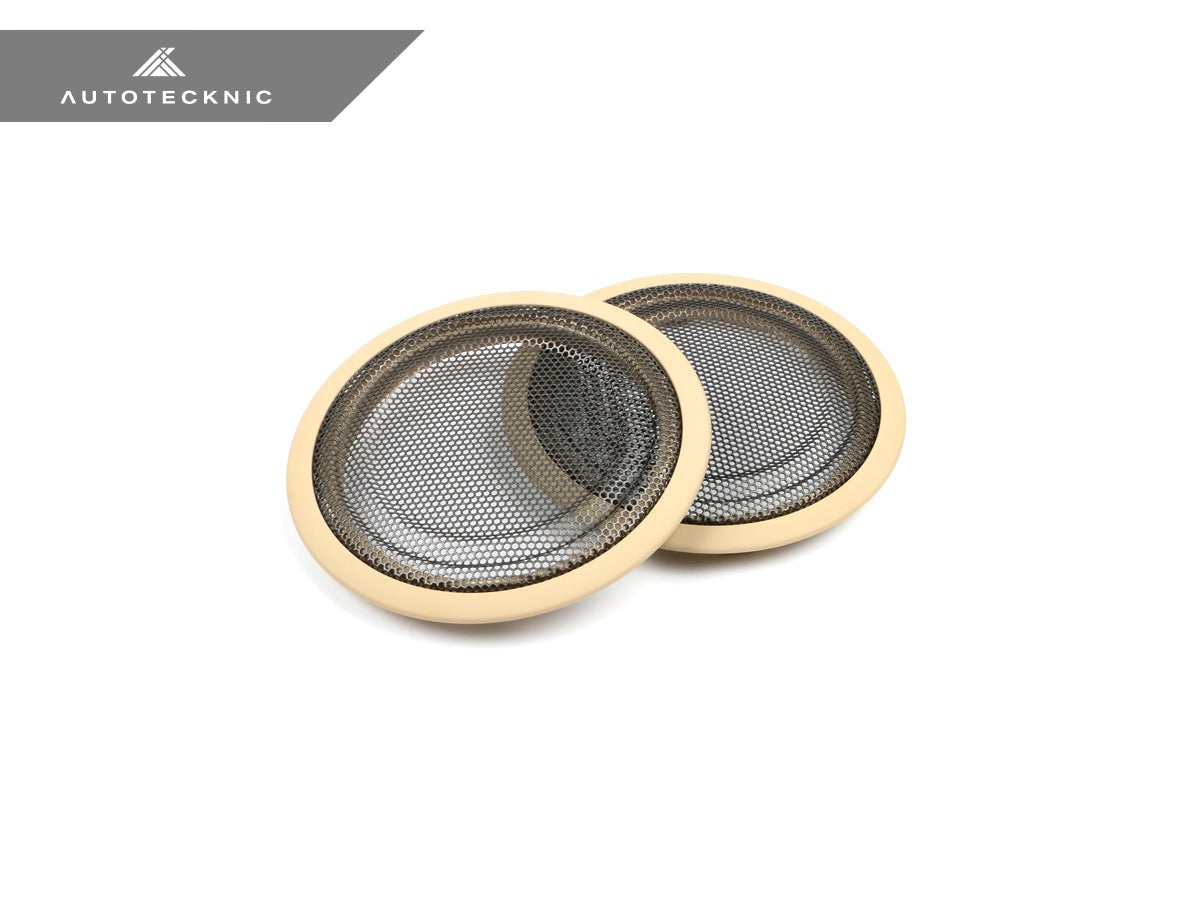 AutoTecknic Door Panel Speaker Mesh Cover Set - BMW F-Chassis - Graveyard Performance