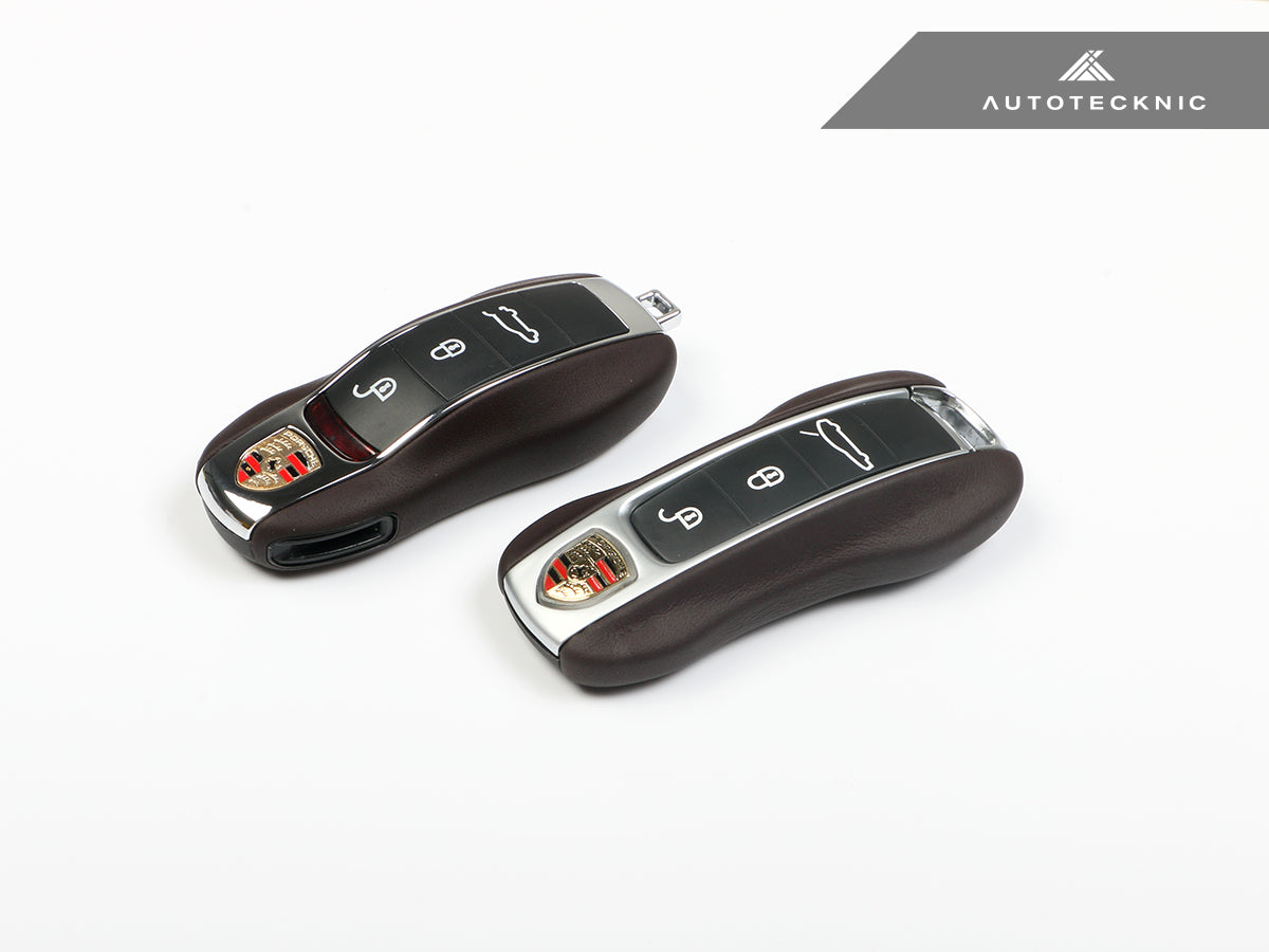 AutoTecknic Leather Key Remote Trim - Porsche - Graveyard Performance