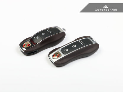AutoTecknic Leather Key Remote Trim - Porsche - Graveyard Performance