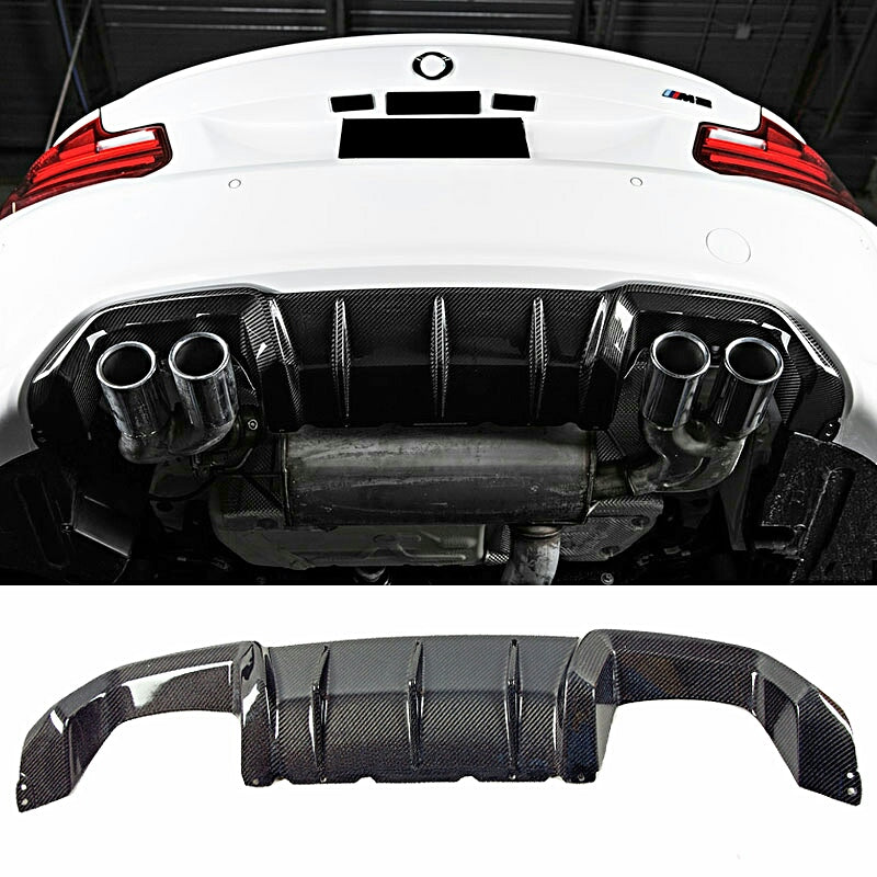 BMW F87 M2 M Type Carbon Fiber Rear Diffuser - Graveyard Performance