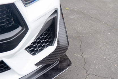APR Performance Ford Mustang GT S650 Carbon Fiber Front Bumper Canards 2024 - Current (does not fit Dark Horse bumper)