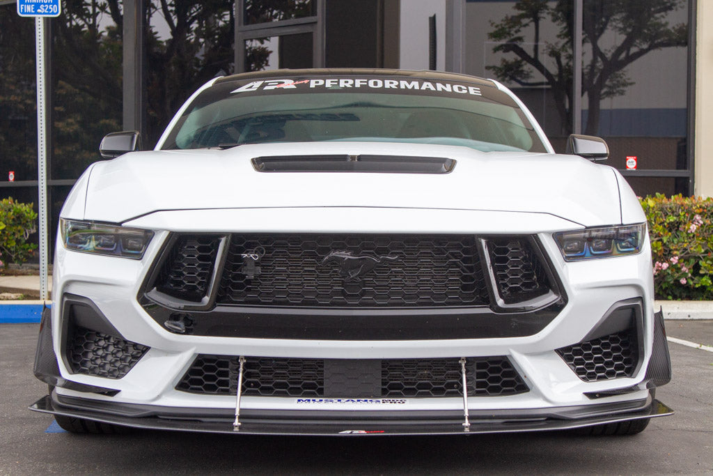 APR Performance Ford Mustang GT S650 Carbon Fiber Front Bumper Canards 2024 - Current (does not fit Dark Horse bumper)