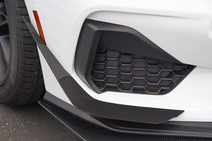 APR Performance Ford Mustang GT S650 Carbon Fiber Front Bumper Canards 2024 - Current (does not fit Dark Horse bumper)