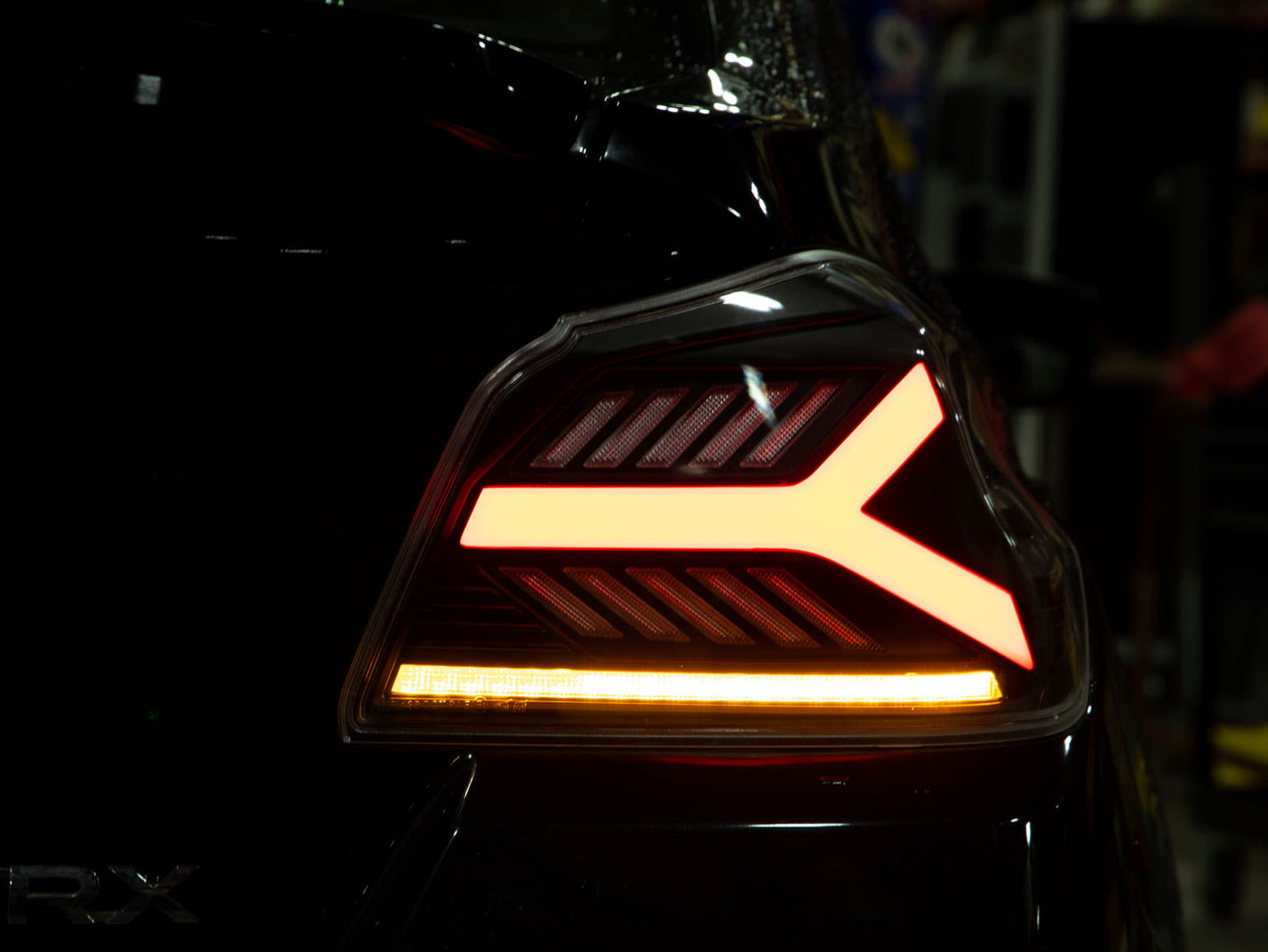 OLM Y-Spec LED Taillights (Clear Lens  White Optic) - 2015-2021 WRX / STI