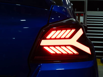 OLM Y-Spec LED Taillights (Smoke Lens  Red Optic) - 2015-2021 WRX / STI