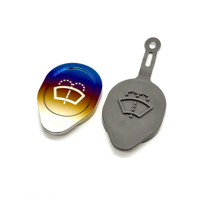 JDC Titanium Washer Fluid Cap | R35 Nissan GT-R, 370Z & Infiniti Models - Graveyard Performance
