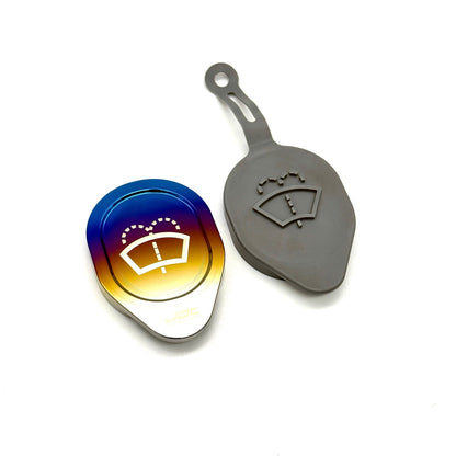 JDC Titanium Washer Fluid Cap | R35 Nissan GT-R, 370Z & Infiniti Models - Graveyard Performance