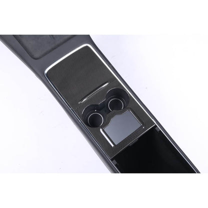 Tesla Model 3/Y Carbon Fiber Center Console Cover | Palenon Performance - Graveyard Performance