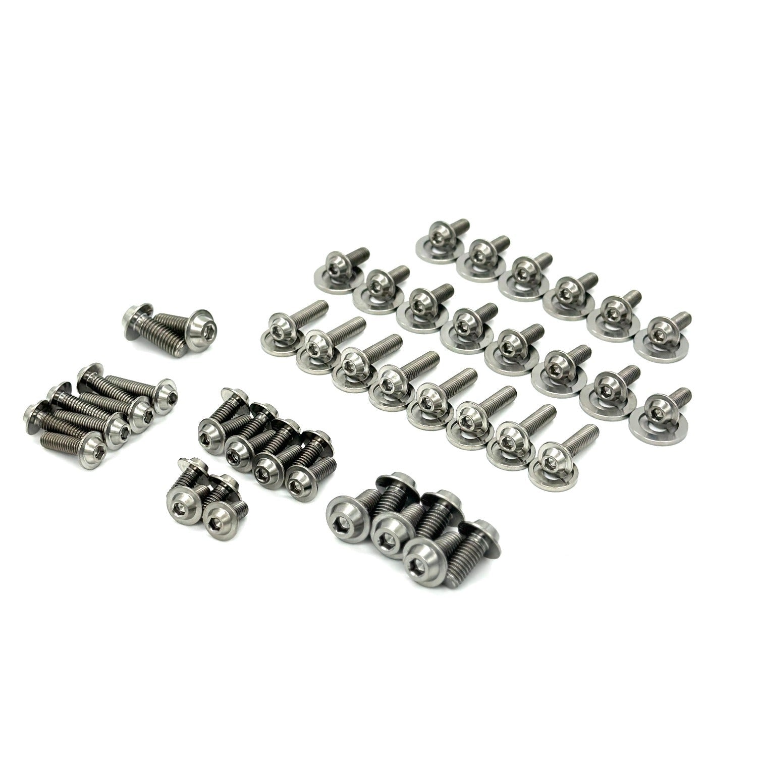JDC Titanium Engine Bay Dress-Up Hardware Kit (Evo 8/9) - Graveyard Performance