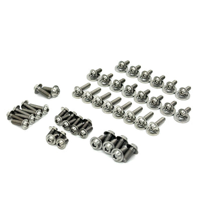 JDC Titanium Engine Bay Dress-Up Hardware Kit (Evo 8/9) - Graveyard Performance
