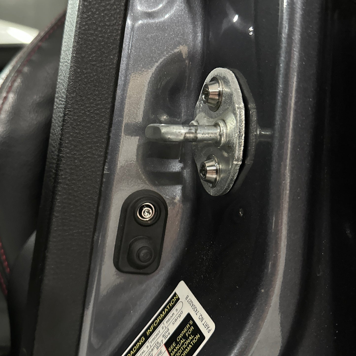 JDC Titanium Interior Door Hardware Kit (Evo 8/9) - Graveyard Performance