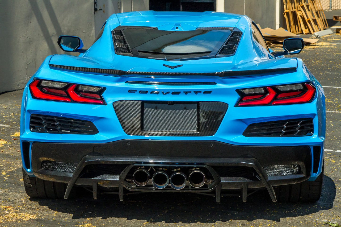 Chevrolet Corvette C8 Z06 Carbon Fiber License Plate Backing