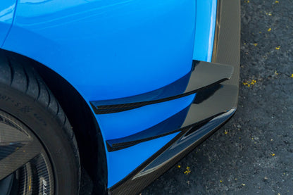 Chevrolet Corvette C8 Z06/ E Ray/ ZR1 Carbon Fiber Front Bumper Canards