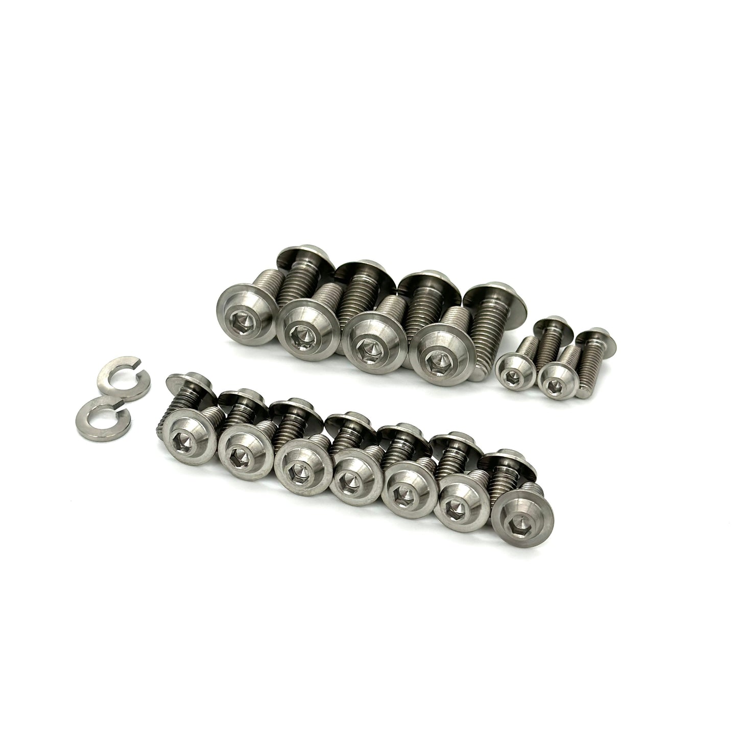 JDC Titanium Interior Door Hardware Kit (Evo 8/9) - Graveyard Performance