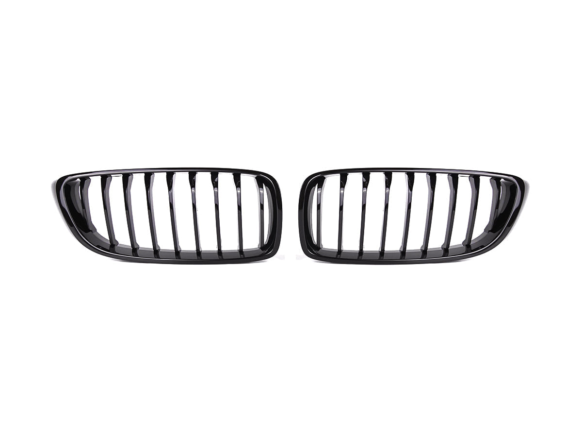 AutoTecknic Gloss Black Front Grille Set - F32/ F36 4-Series