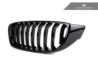 AutoTecknic Gloss Black Front Grille Set - F32/ F36 4-Series - Graveyard Performance