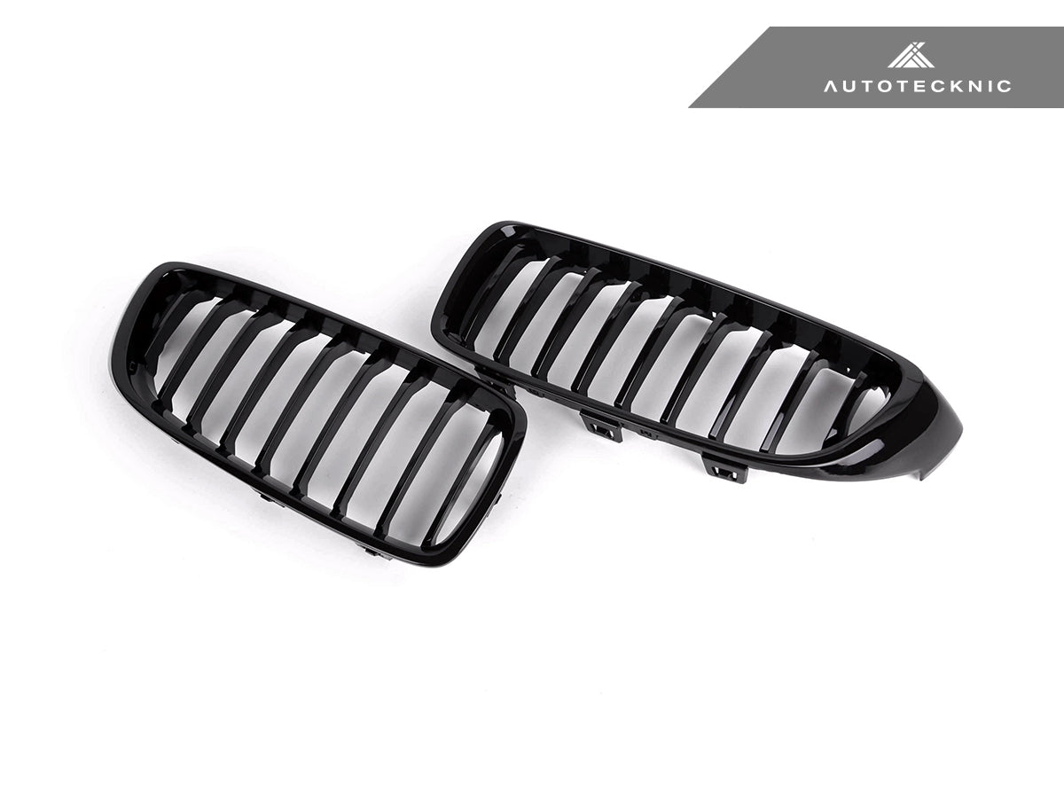 AutoTecknic Gloss Black Front Grille Set - F32/ F36 4-Series - Graveyard Performance