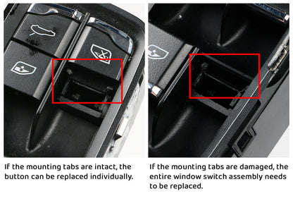 AutoTecknic Replacement Interior Window Switch Button - Porsche - Graveyard Performance