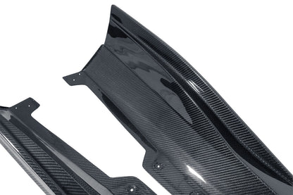 Chevrolet Corvette C8 Z06/ E Ray/ ZR1/ Grand Sport Carbon Fiber Side Rocker Extensions/ Side Skirts