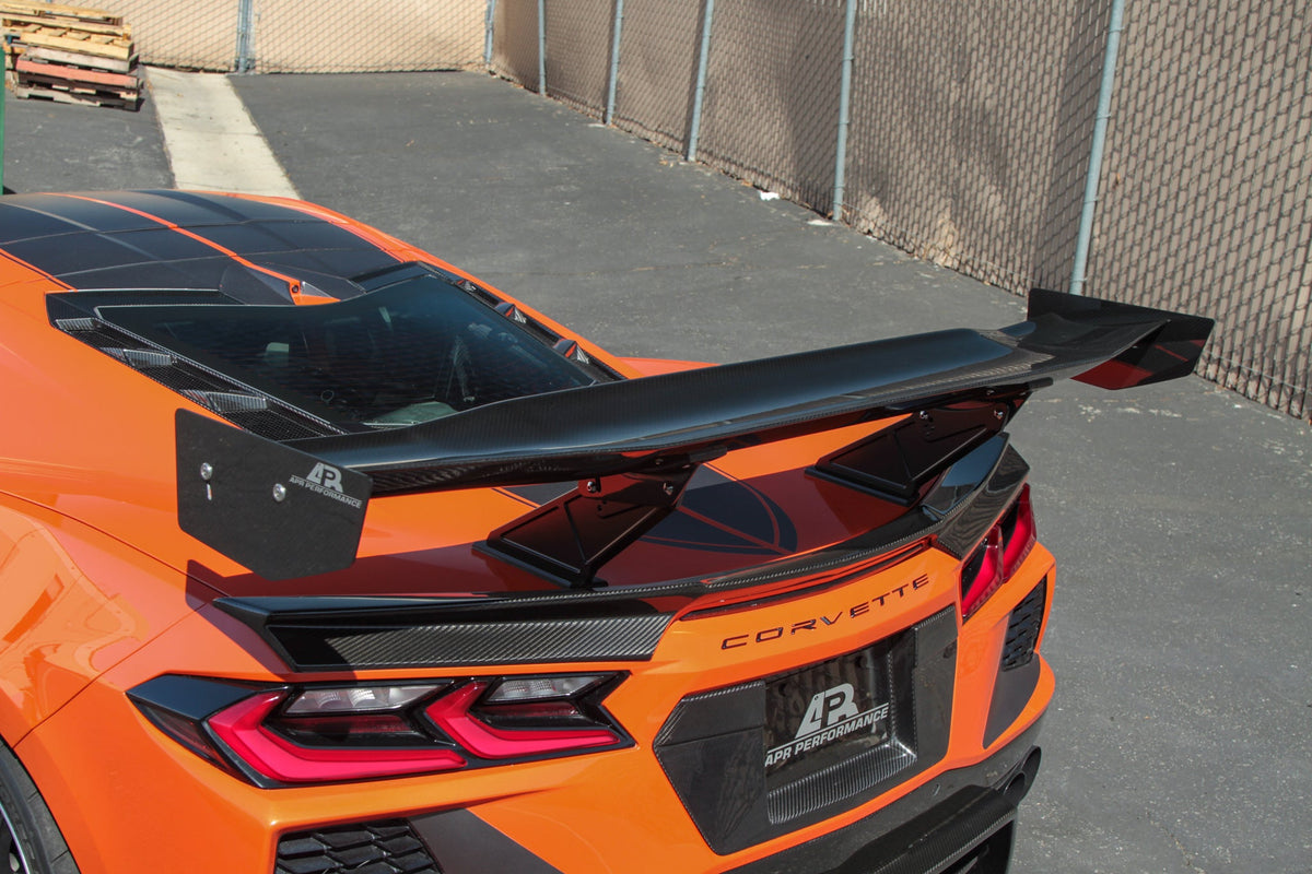 APR Performance Chevrolet Corvette C8 Convertible GTC500 Carbon Fiber Adjustable Wing