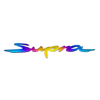 JDC Titanium "Supra" Badge | A90 Toyota Supra