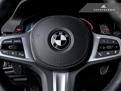AutoTecknic Carbon Fiber Pole Position Shift Paddles - A90 Supra - Graveyard Performance