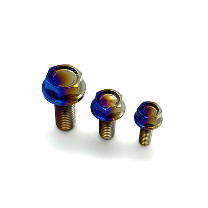 JDC Titanium Flush-Fit Hex Flange Bolts - Graveyard Performance