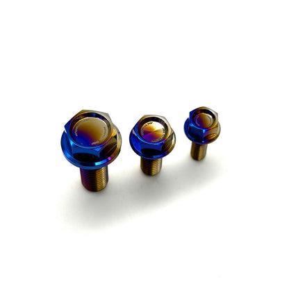 JDC Titanium Flush-Fit Hex Flange Bolts - Graveyard Performance