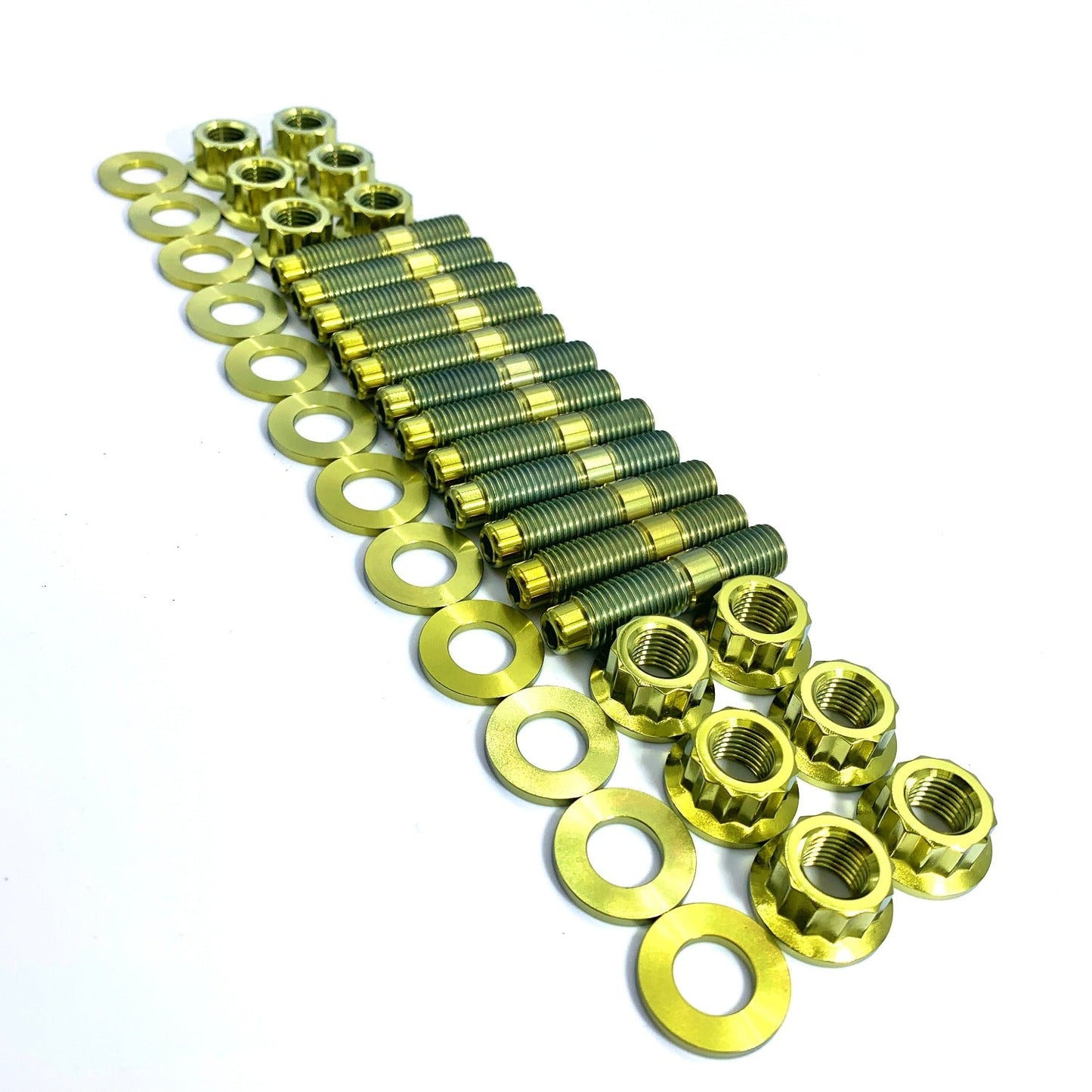 JDC Titanium Exhaust Manifold Stud Kit | Evo 1–9 / 2G DSM - Graveyard Performance