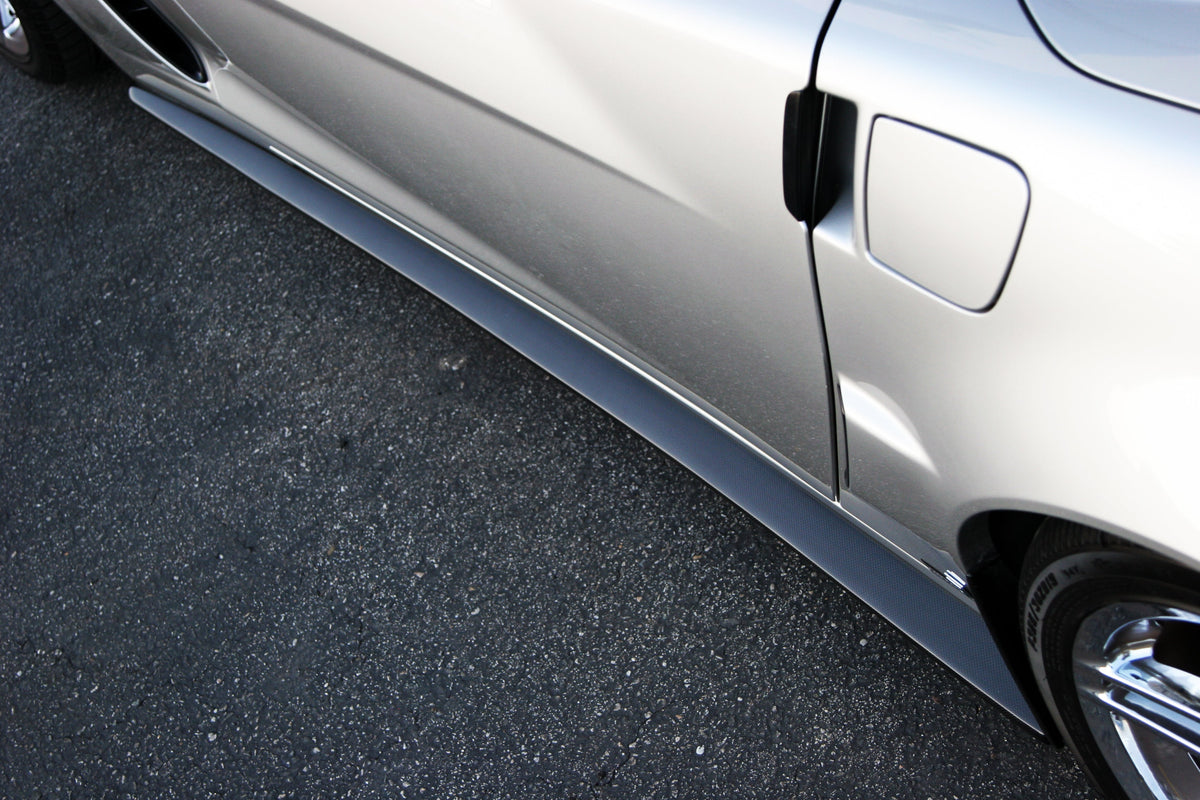 APR Performance Chevrolet Corvette C6 Z06 Carbon Fiber Side Rocker Extensions/ Side Skirt (Fits Z06 and Grand Sport)