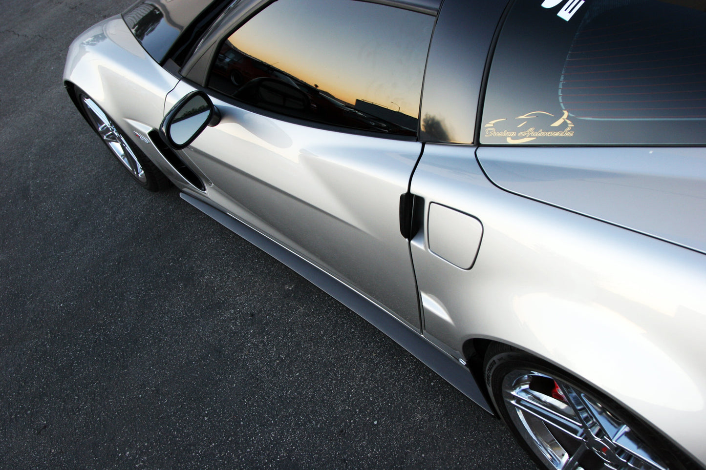 APR Performance Chevrolet Corvette C6 Z06 Carbon Fiber Side Rocker Extensions/ Side Skirt (Fits Z06 and Grand Sport)