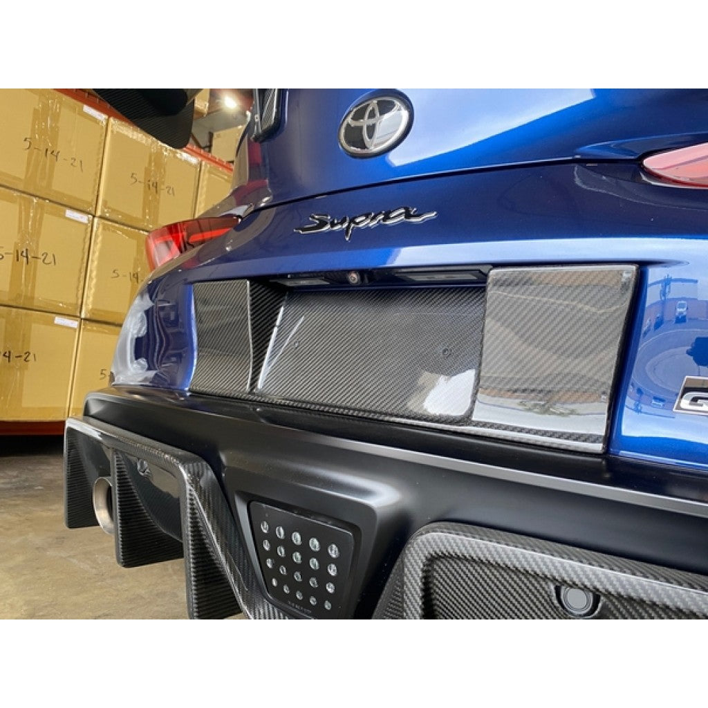 APR Performance Carbon Fiber Toyota Supra A90 License Plate Backing 2020-2023
