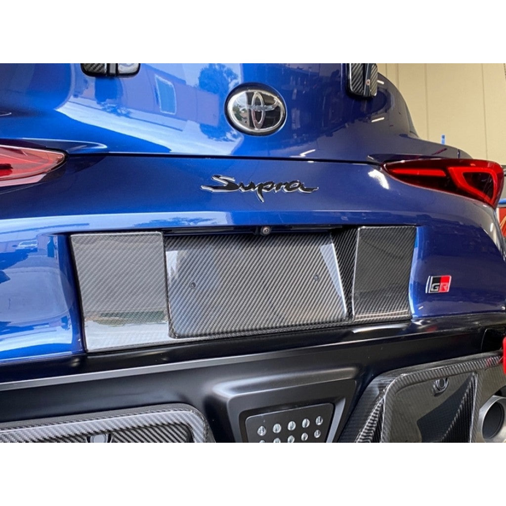 APR Performance Carbon Fiber Toyota Supra A90 License Plate Backing 2020-2023