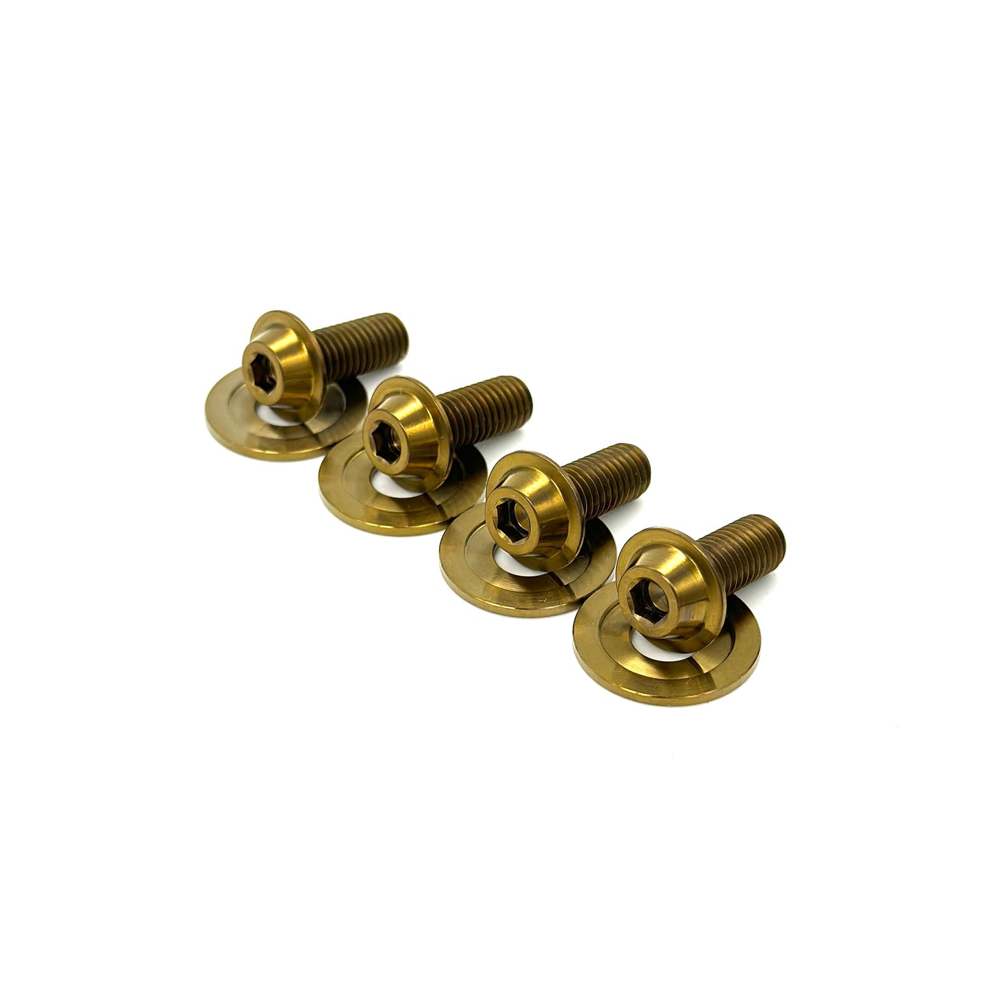 JDC Titanium Hood Bracket Bolt Replacement Kit (Evo 8/9/X) - Graveyard Performance