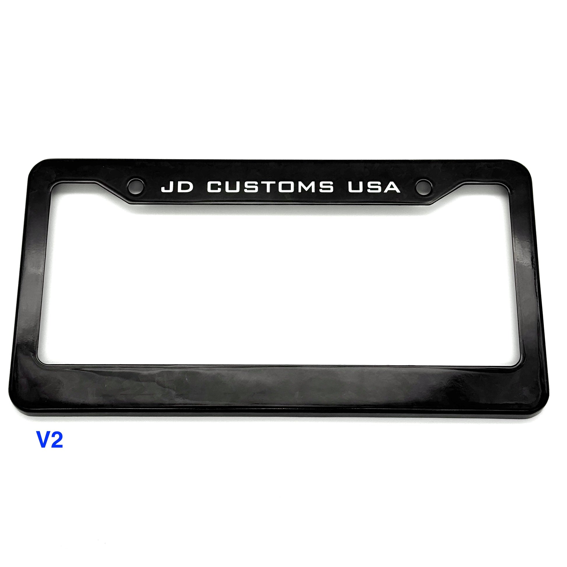 JDC Dry Carbon Fiber License Plate Frames (Gloss, Matte, & Forged) - Graveyard Performance