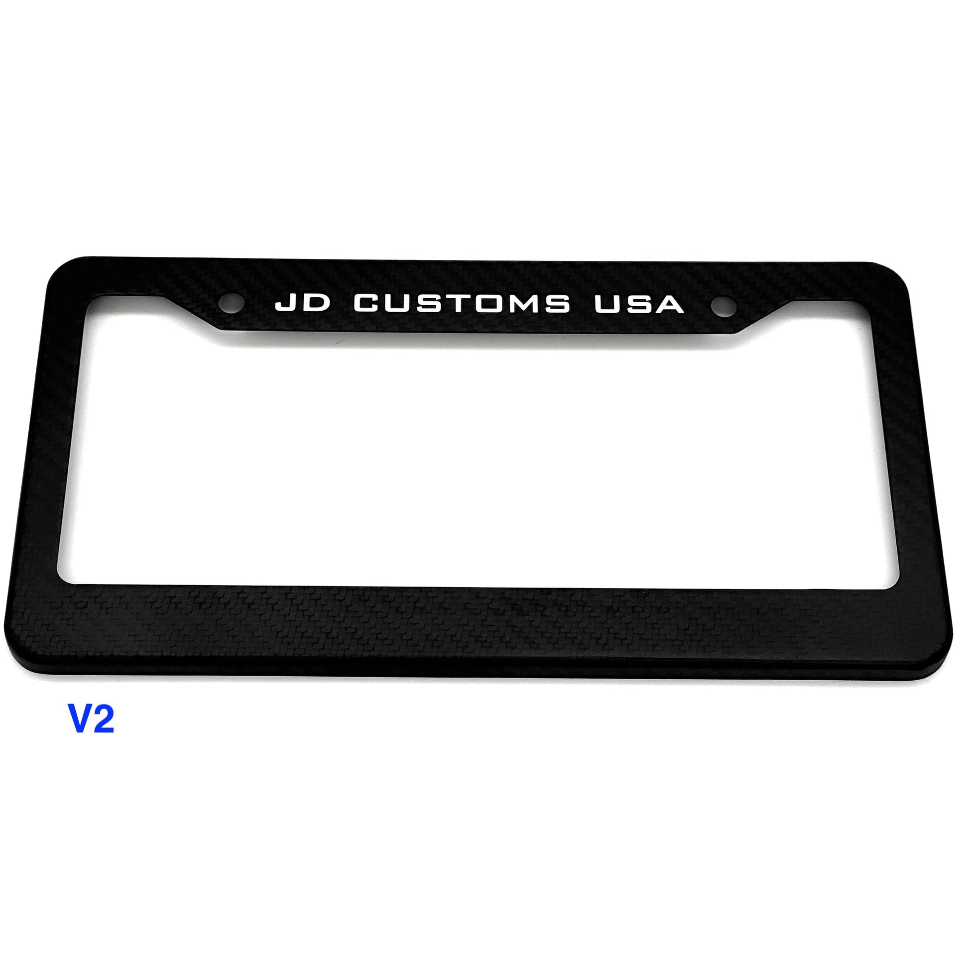 JDC Dry Carbon Fiber License Plate Frames (Gloss, Matte, & Forged) - Graveyard Performance
