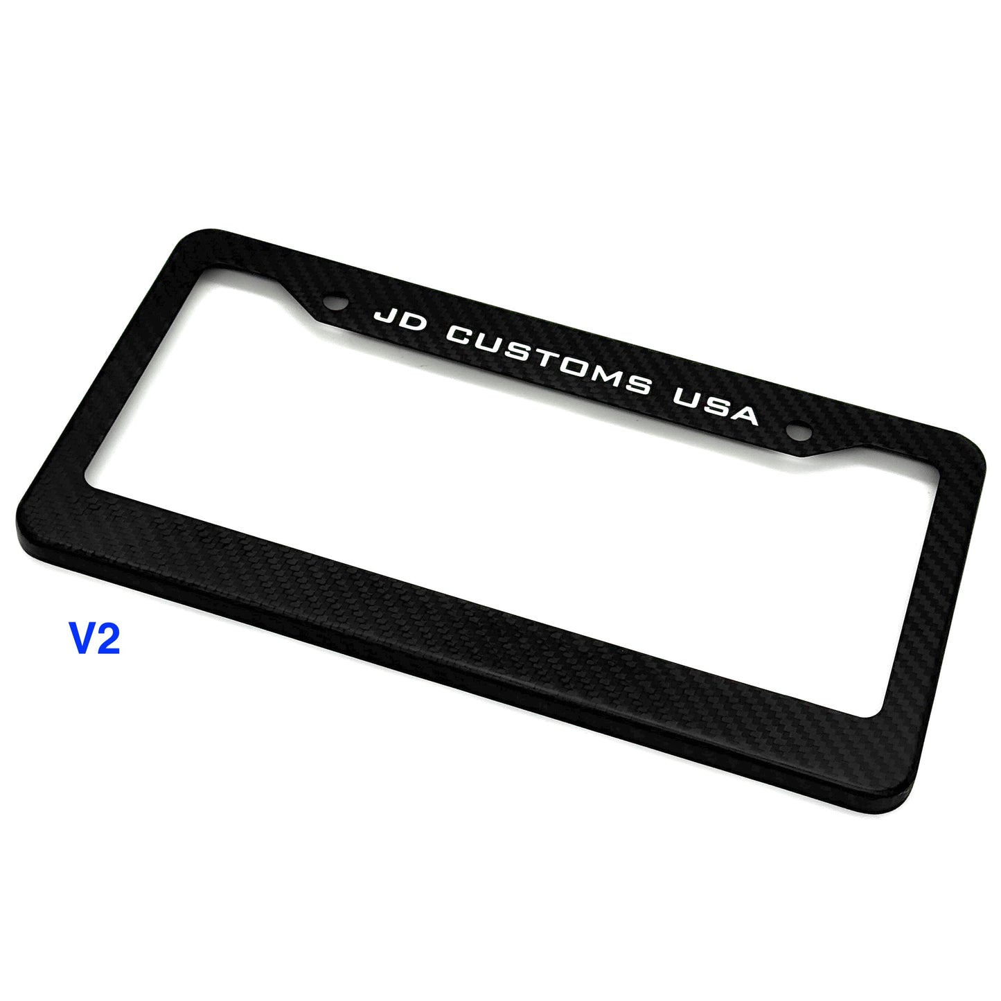 JDC Dry Carbon Fiber License Plate Frames (Gloss, Matte, & Forged) - Graveyard Performance