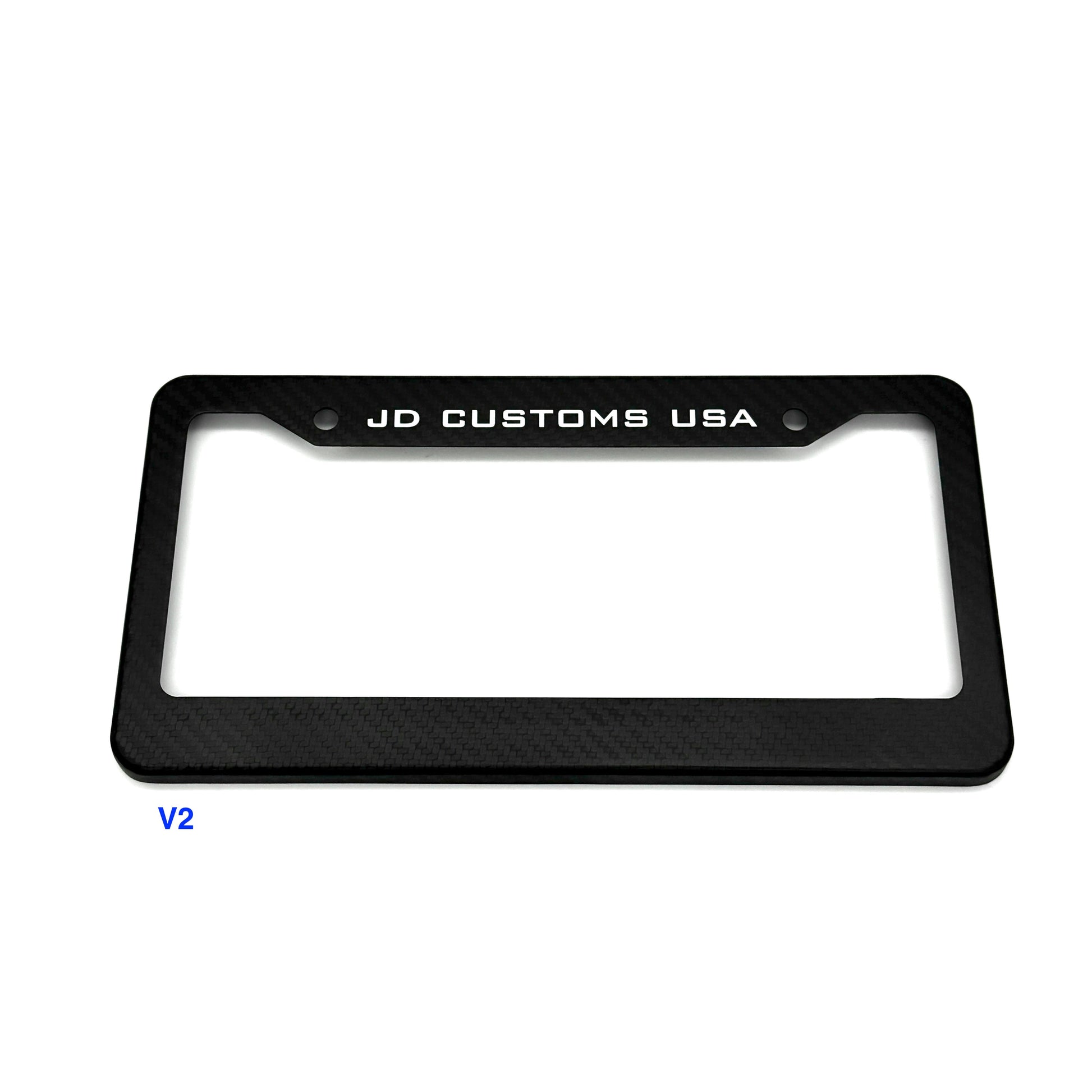 JDC Dry Carbon Fiber License Plate Frames (Gloss, Matte, & Forged) - Graveyard Performance