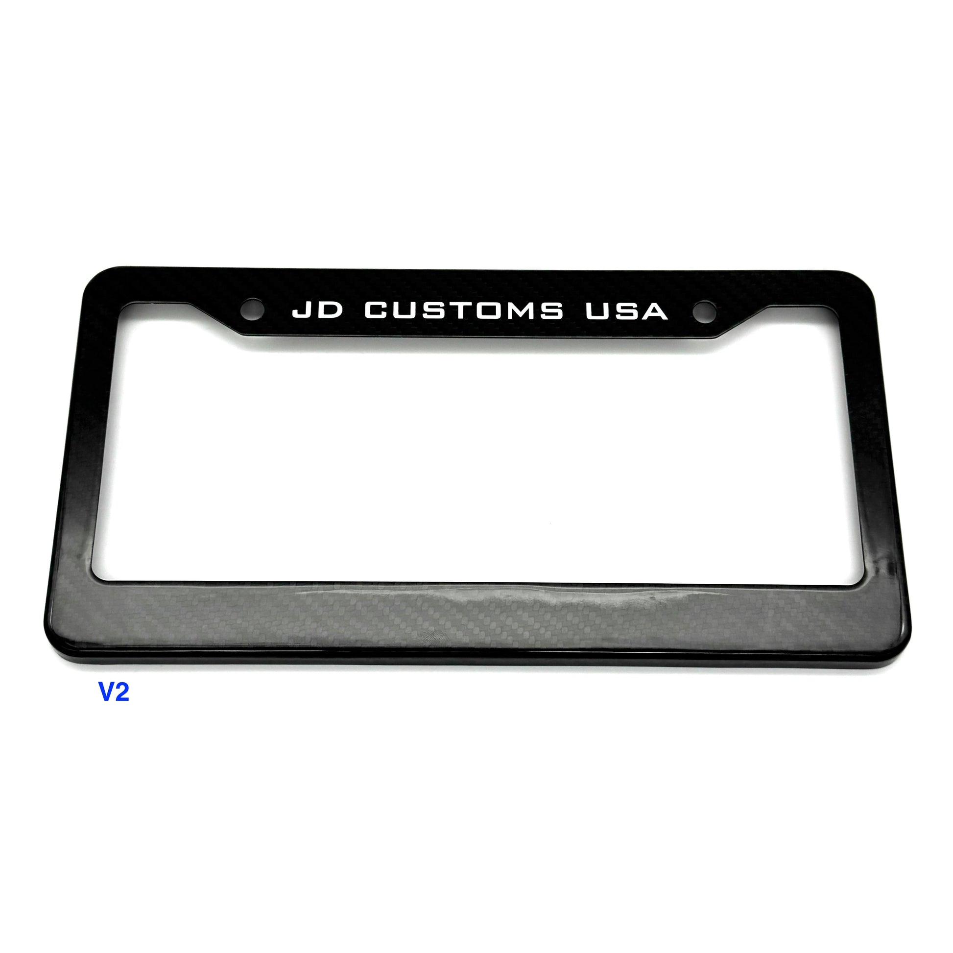 JDC Dry Carbon Fiber License Plate Frames (Gloss, Matte, & Forged) - Graveyard Performance