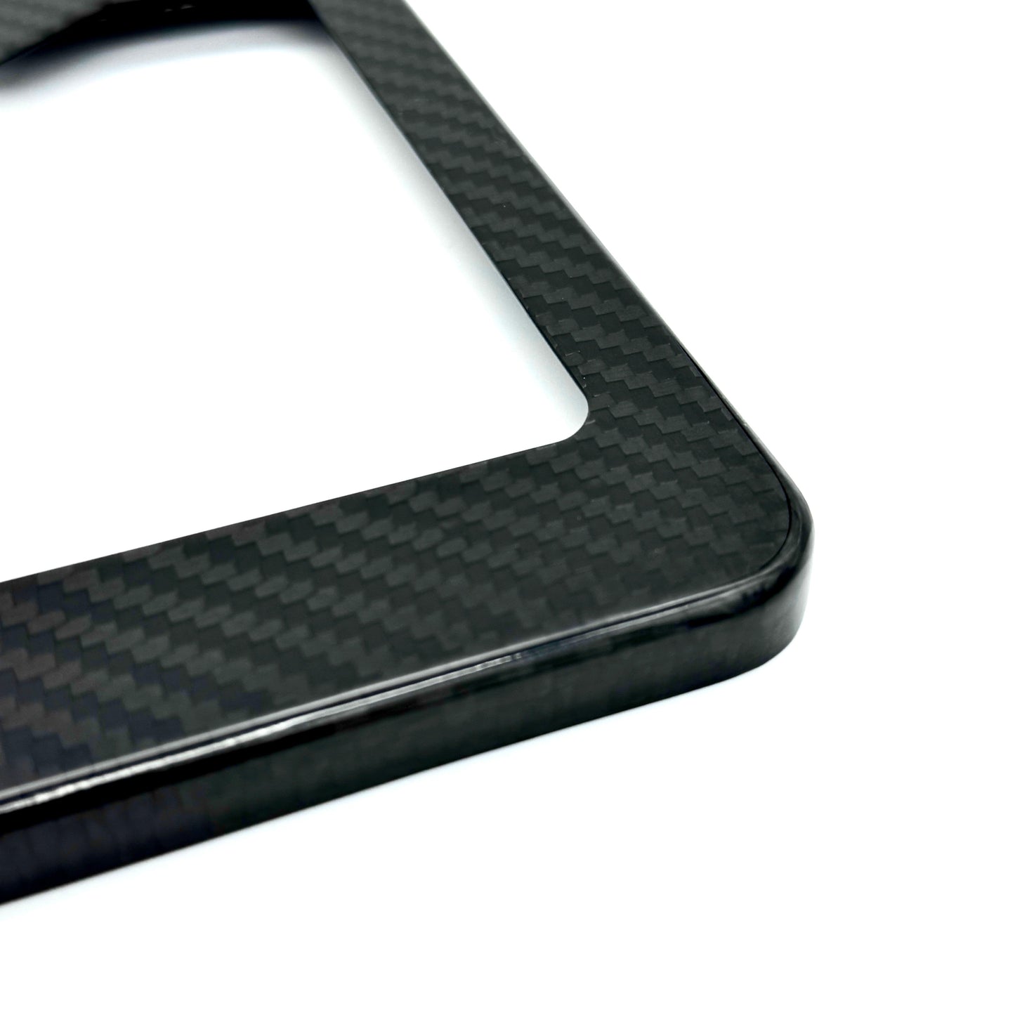 JDC Dry Carbon Fiber License Plate Frames (Gloss, Matte, & Forged) - Graveyard Performance